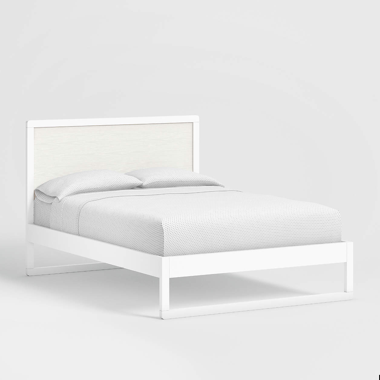 Arlyn Two-Tone White Wood Kids Full Bed Frame + Reviews | Crate & Kids