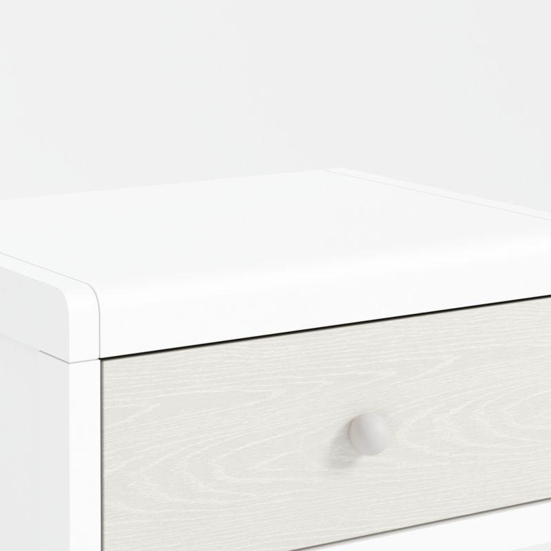 Arlyn Kids Two-Tone White Wood Nightstand with Drawer