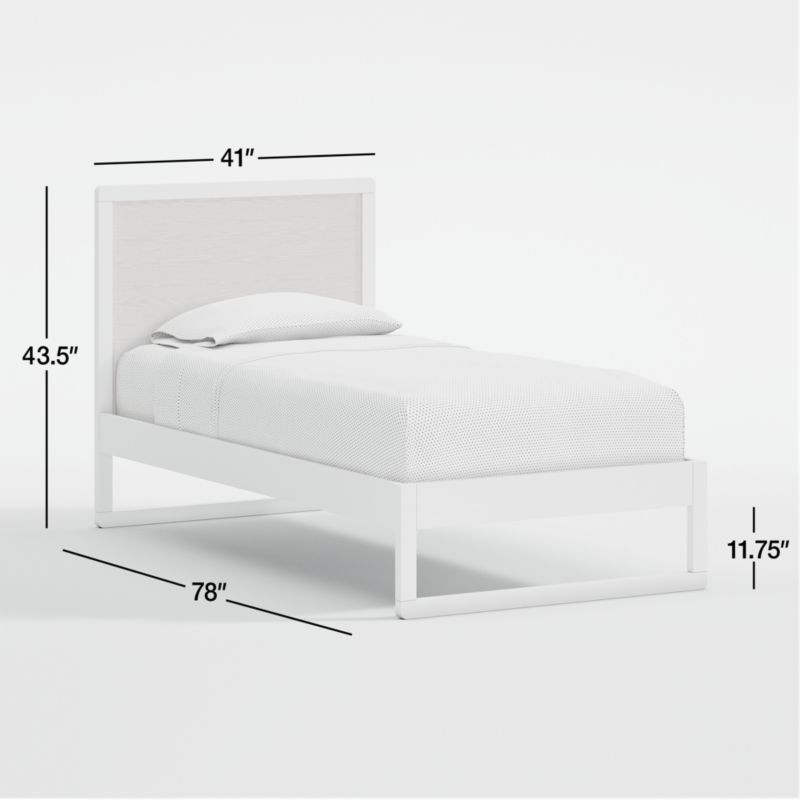 Arlyn Two-Tone White Wood Kids Twin Bed