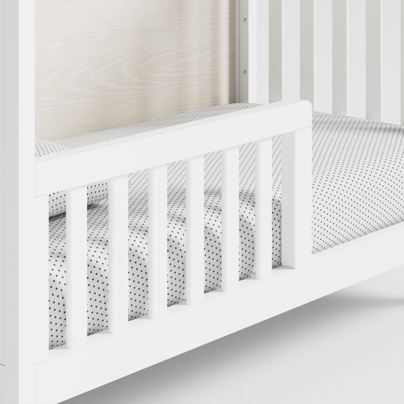 Arlyn White Wood Crib Rail + Reviews Crate & Kids