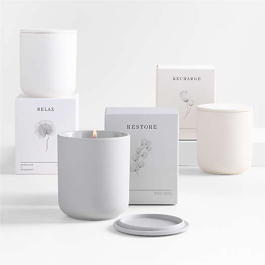 Restore Aromatherapeutic 1-Wick Scented Candle - Hinoki + Eucalyptus