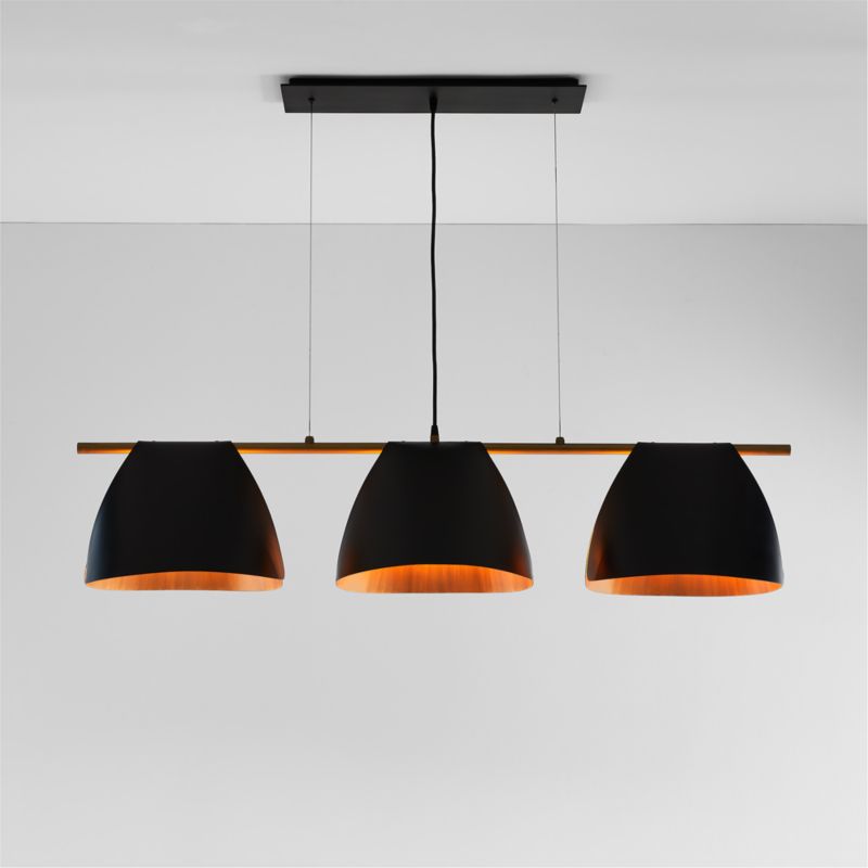 Arnau Bent Metal Linear Chandelier Light