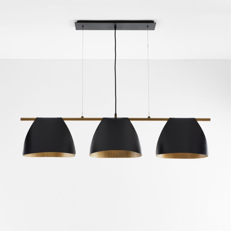 Arnau Bent Metal Linear Chandelier Light