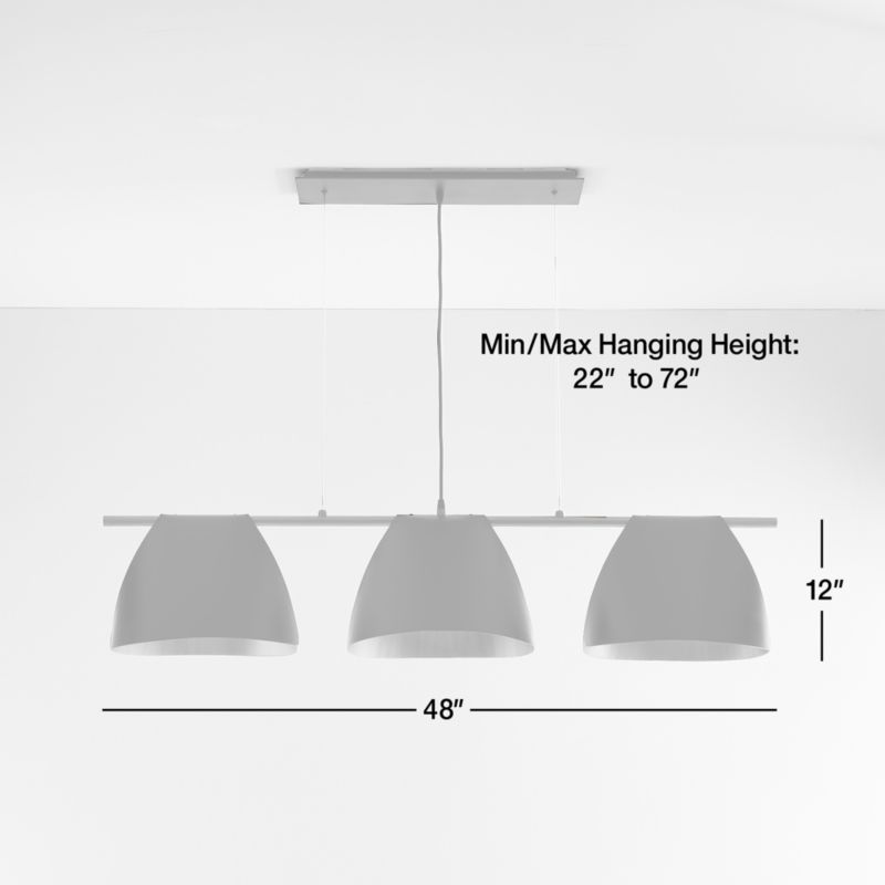 Arnau Bent Metal Linear Chandelier Light