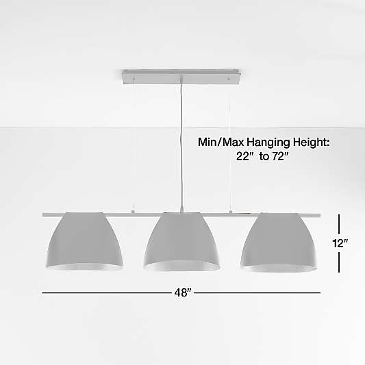 Arnau Bent Metal Linear Chandelier Light