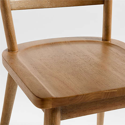 Arno Light Brown Wood Side Chair