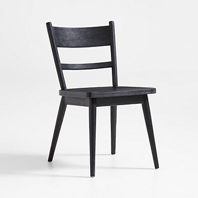 View Arno Black Wood Dining Chair details