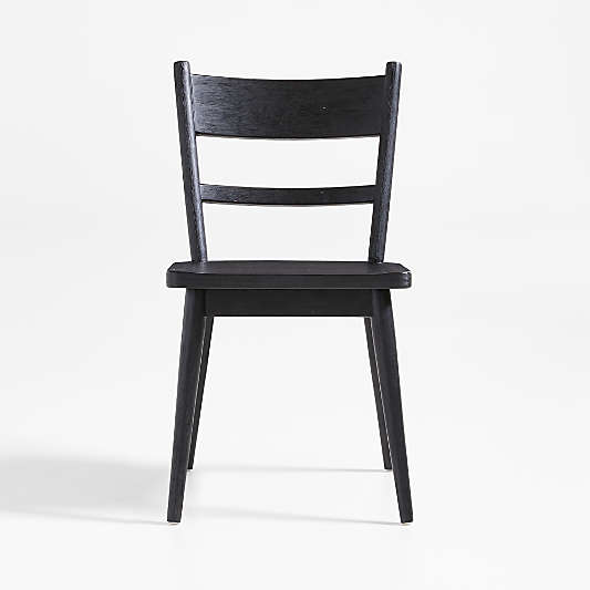 Arno Black Wood Side Chair