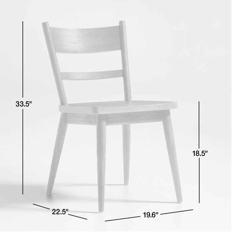 Arno Warm Grey Wood Side Chair