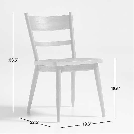 Arno Warm Grey Wood Side Chair