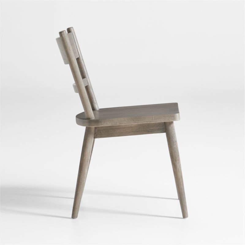 Arno Warm Grey Wood Side Chair