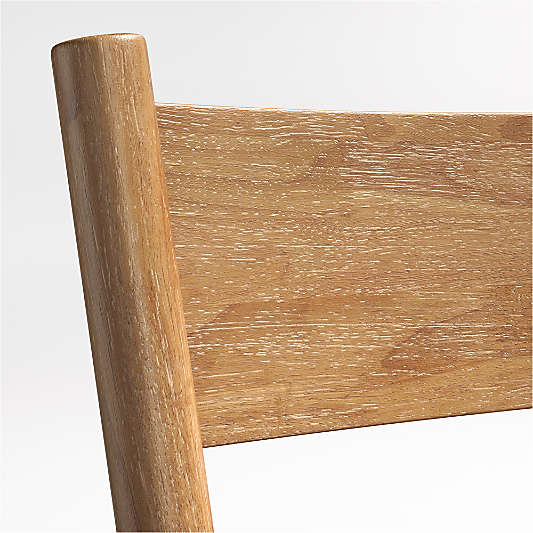 Arno Light Brown Wood Swivel Counter Stool