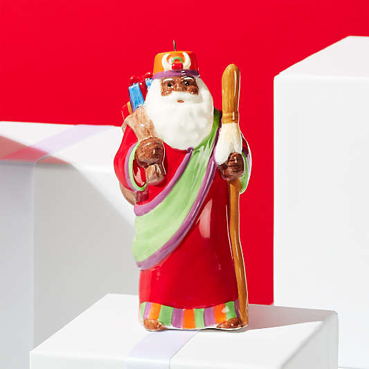 Around the World Africa Santa Ornament