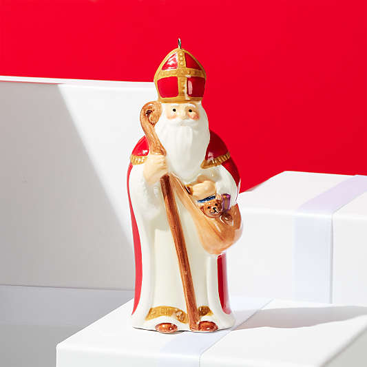 Around the World France Santa Ornament