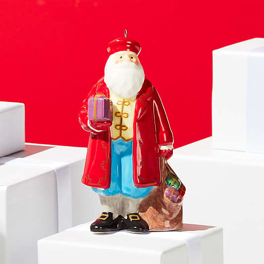 Around the World Italy Santa Ornament