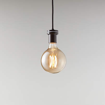 Arren Black Single Pendant Light Socket