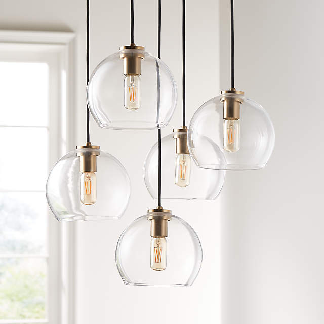 round glass lighting globes