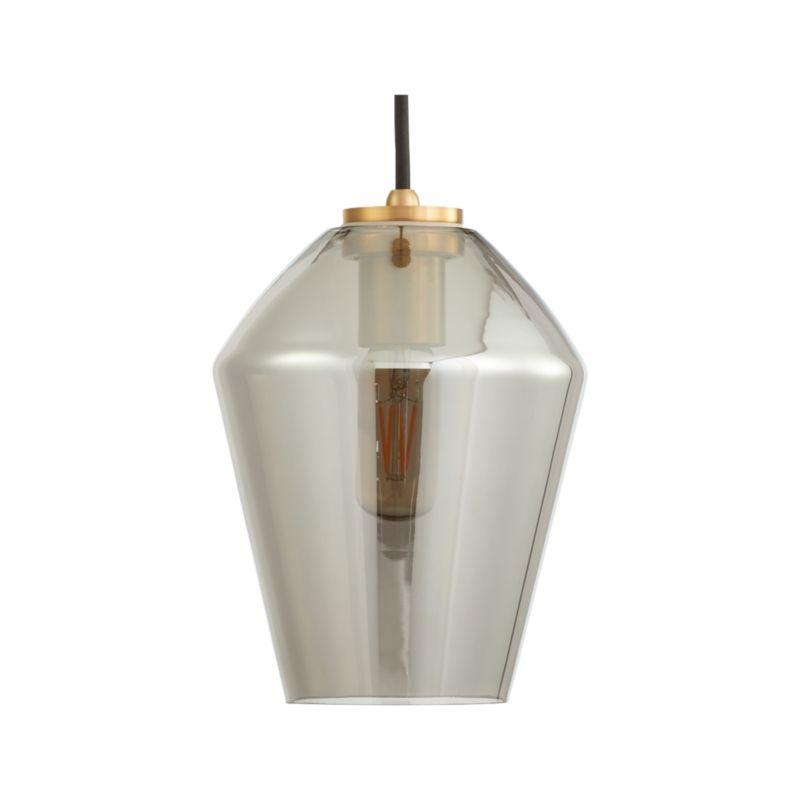 Arren Brass Single Pendant Light with Silver Angled Shade - image 7 of 7