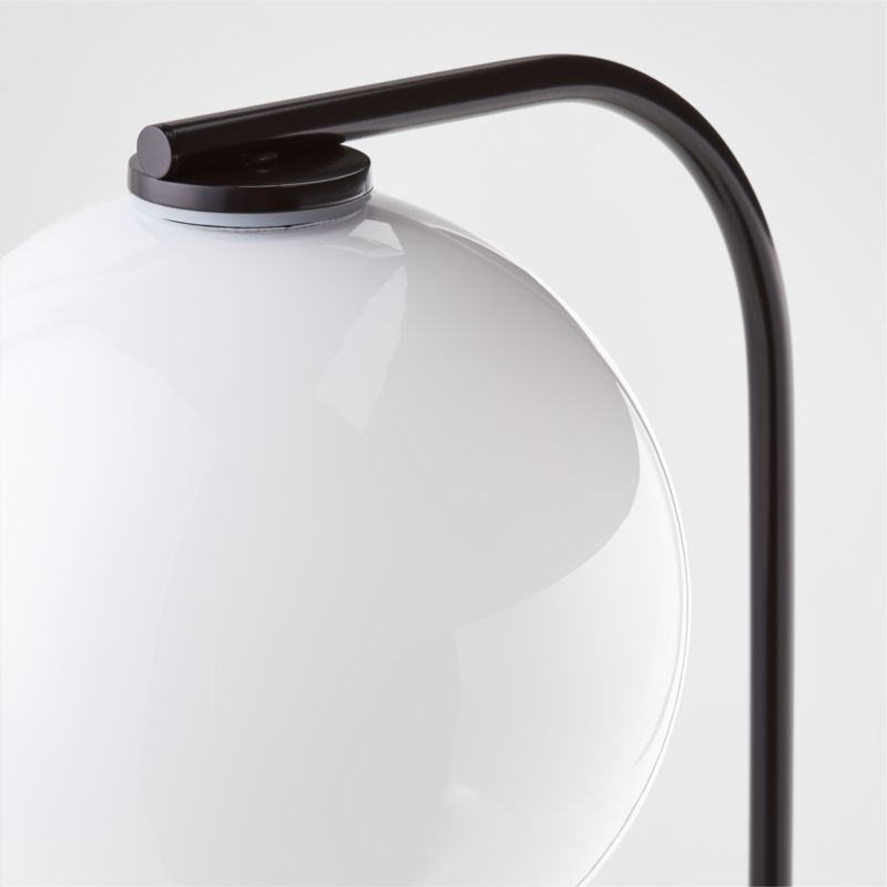 Arren Black Table Lamp with Milk Round Shade 22.25" - image 3 of 5