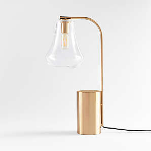 Adesso Dalton Antique Brass Table Lamp, Modern Design Table Lights