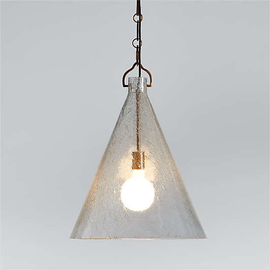 Artesa Oversized Glass Pendant Light 19.5"