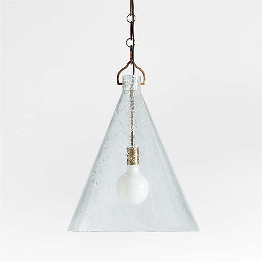 Artesa Oversized Glass Pendant Light 19.5"