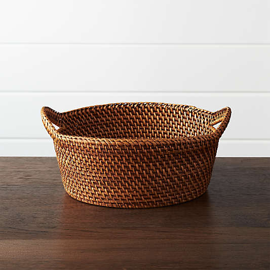 Artesia Large Honey Rattan Bread Basket.