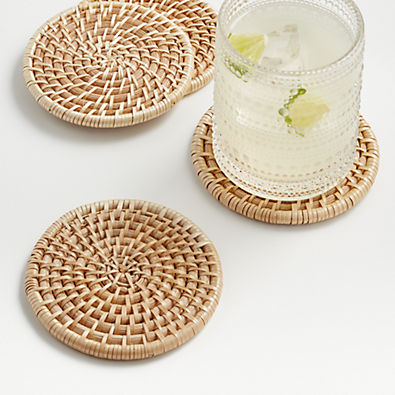 View Artesia Natural Coasters, Set of 4 details