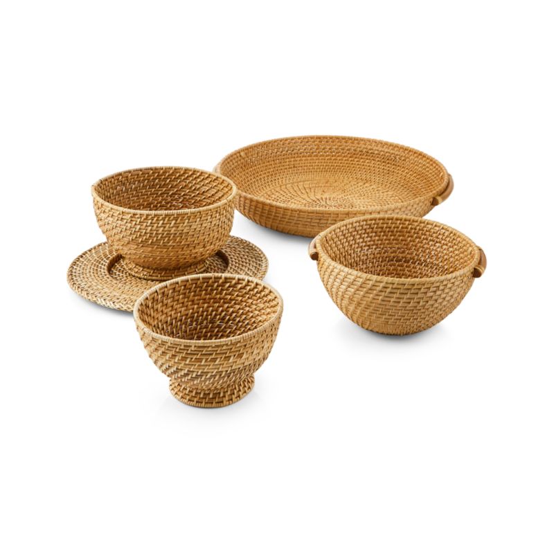 Artesia Natural Rattan Bowl with Handles - image 7 of 10