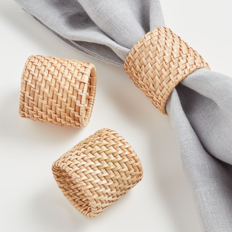 Artesia Natural Napkin Ring + Reviews | Crate & Barrel