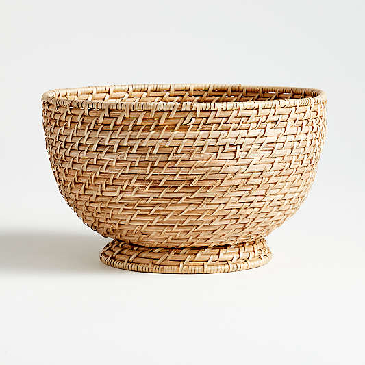 Artesia Natural Large Rattan Bowl