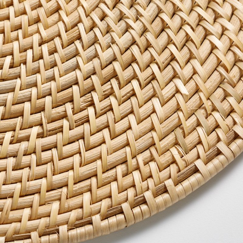 Artesia Round Natural Woven Rattan Placemat - image 12 of 16