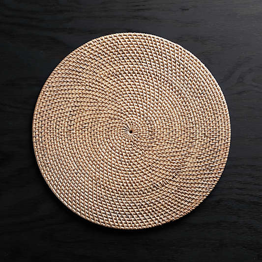 Artesia Round Rattan Sand Placemat