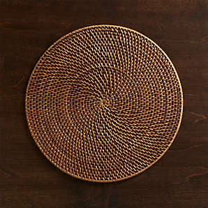 Brown Rattan Place Mats Table Settings Square Placemats Table Settings