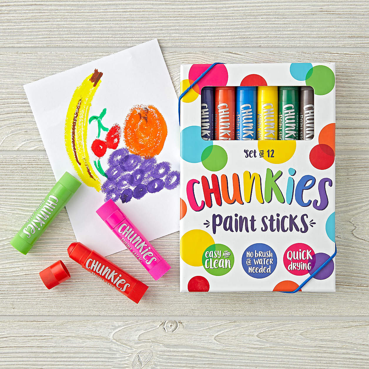 Ooly Chunkies Paint Sticks for Kids, Set of 12 + Reviews Crate & Kids