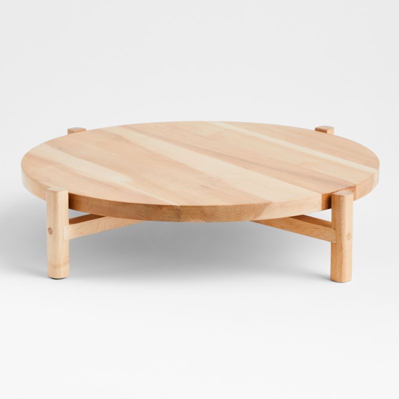 Arvo Elevated Maple Wood Lazy Susan + Reviews