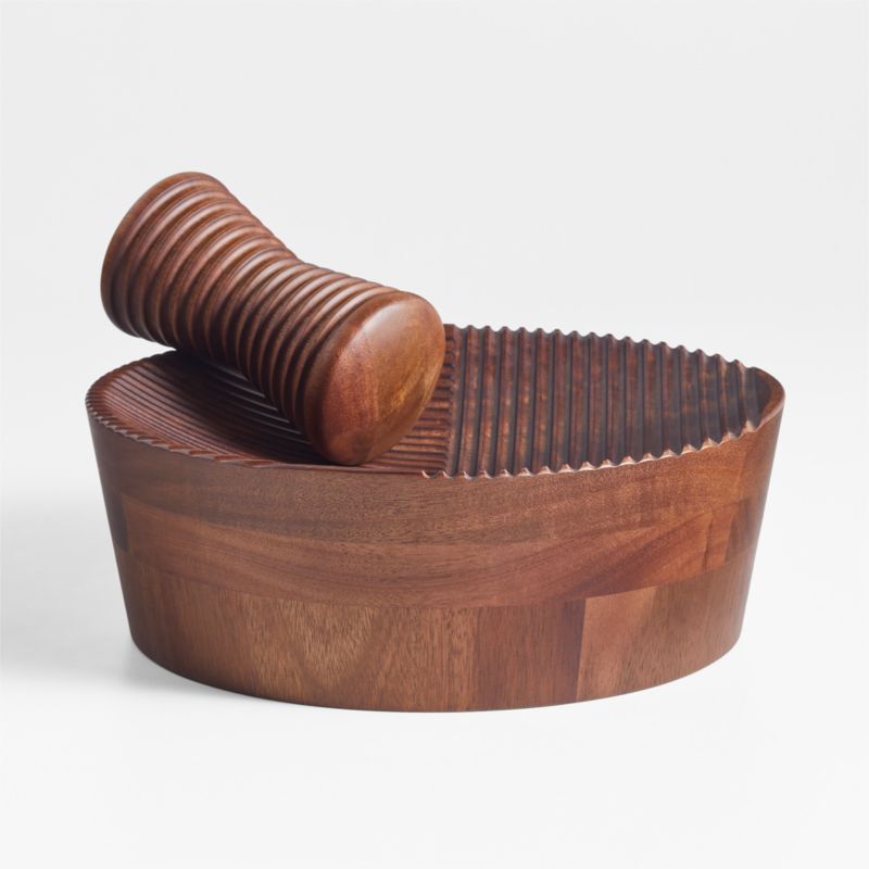 Asanka Large Wood Mortar and Pestle by Eric Adjepong