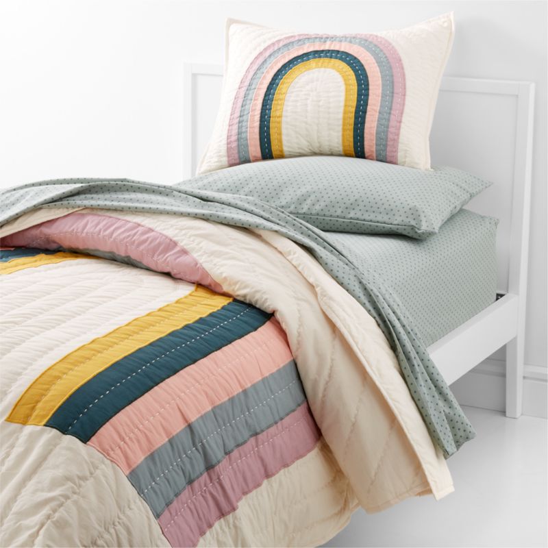 Asha Organic Cotton Rainbow Kids Twin Quilt - image 8 of 17