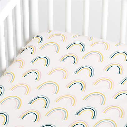 Crib sheets rainbow new arrivals