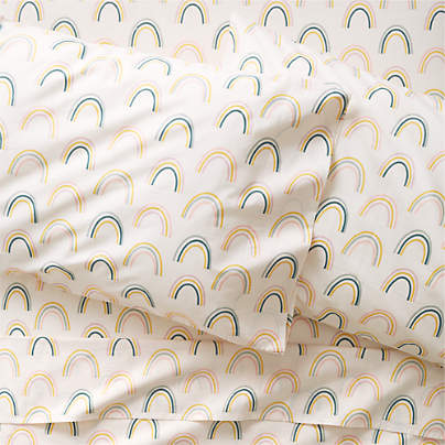 Stay Cool Asha Rainbow Organic Cotton  Kids Full Sheet Set