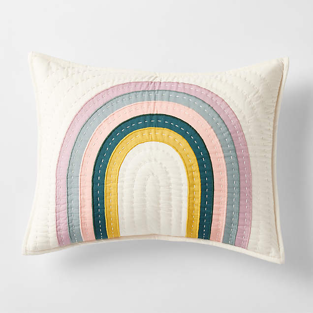 Modern Rainbow Kids Throw Pillow + Reviews | Crate & Kids