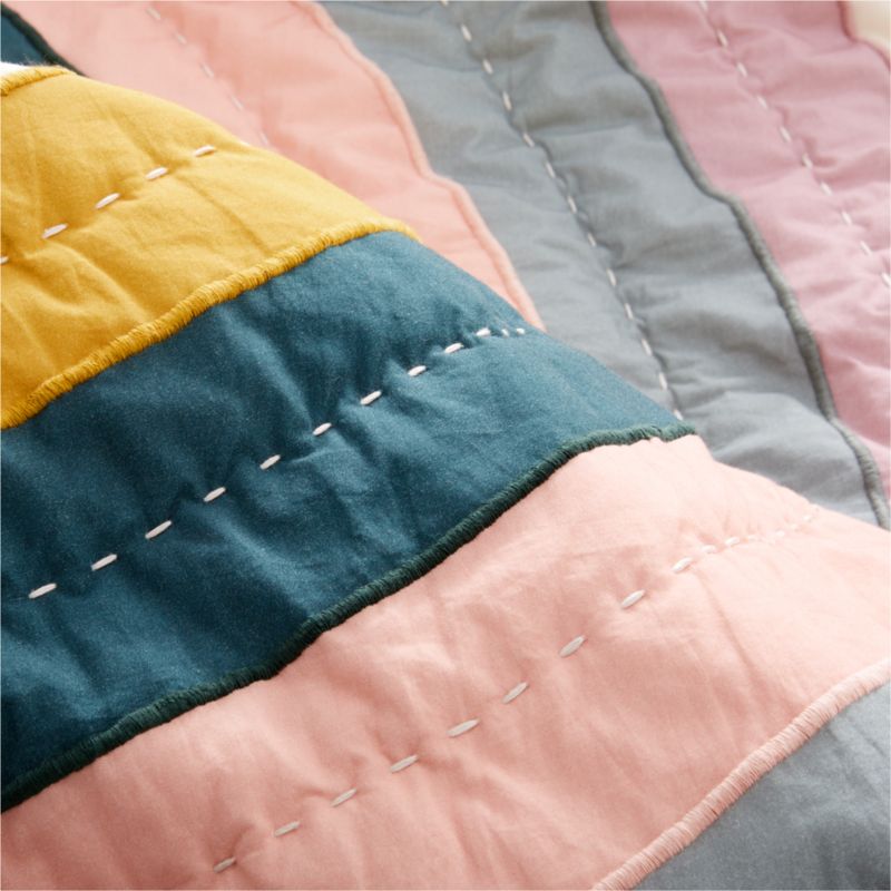 Asha Organic Cotton Rainbow Kids Twin Quilt - image 11 of 17