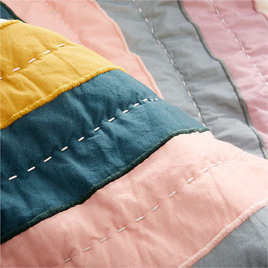 Asha Rainbow 100% Organic Cotton Kids Full/Queen Quilt
