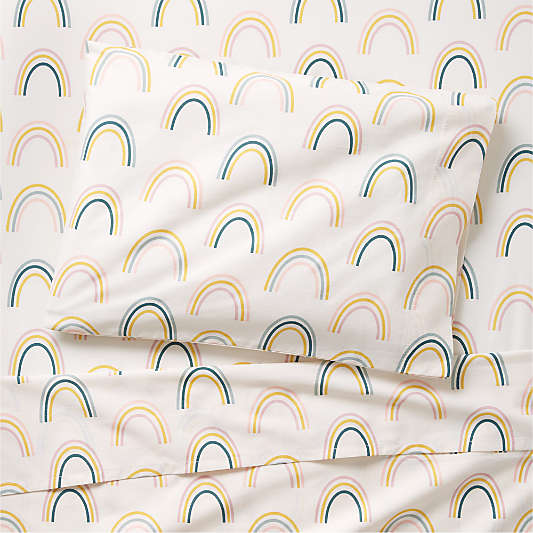 Stay Cool Asha Rainbow Organic Cotton Toddler Sheet Set