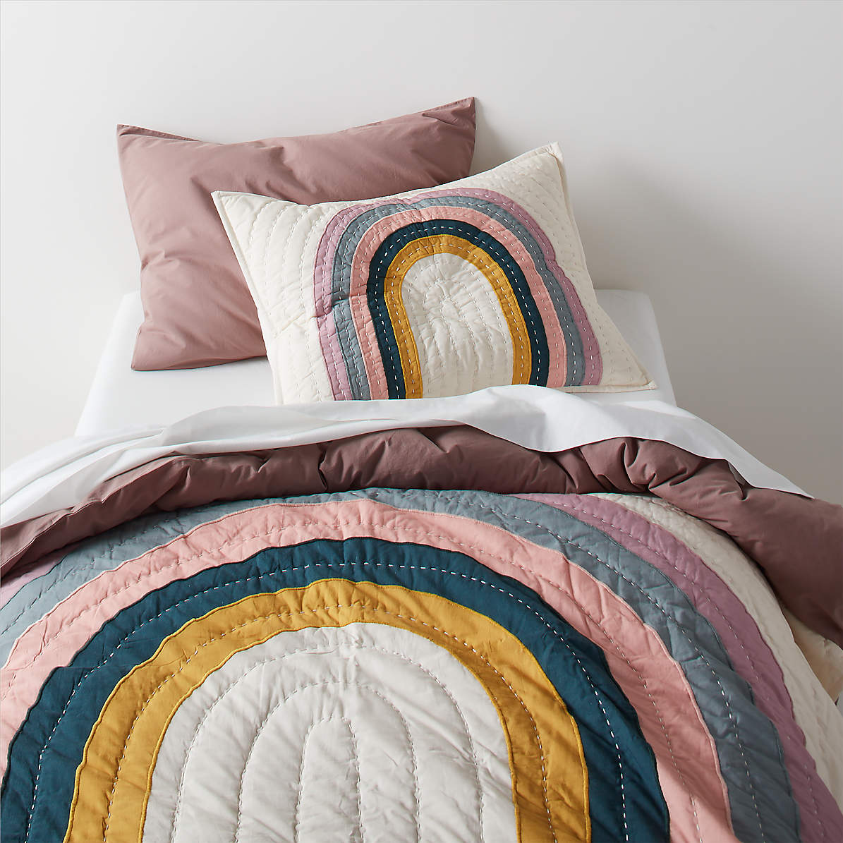 Kayla rainbow stripe clearance duvet