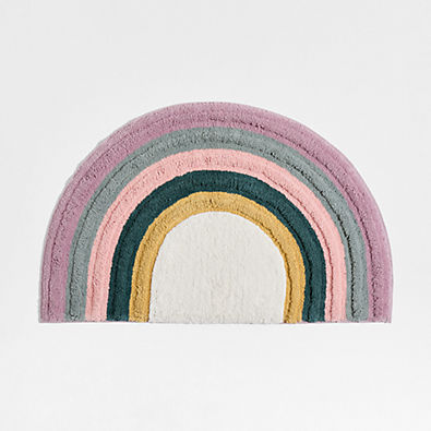 View Asha Rainbow 100% Organic Cotton Kids Bath Mat details