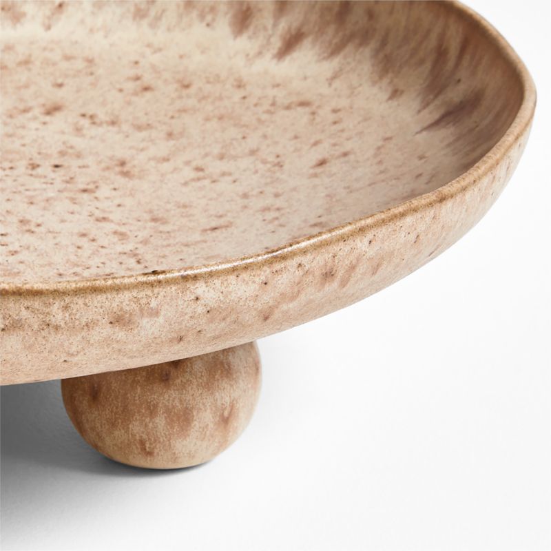 Ashanti Low Brown Ceramic Decorative Centerpiece Bowl by Eric Adjepong - image 5 of 6