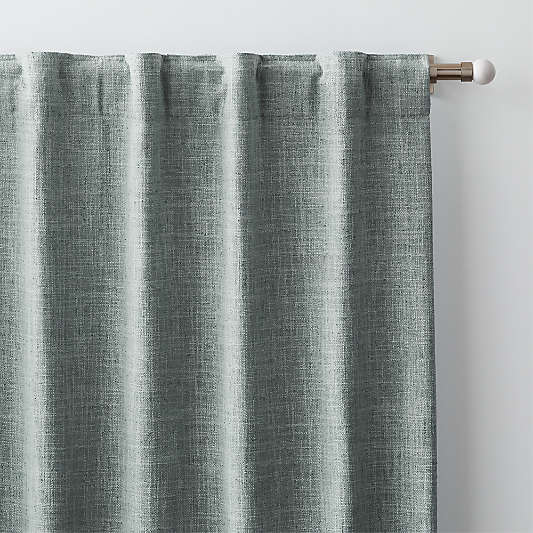 Ashbery Mist Blue Window Curtain Panel 52"x120"
