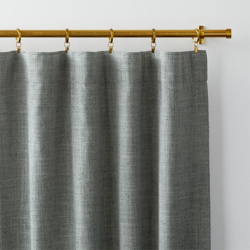 Ashbery Pebble Grey Window Curtain Panel 52"x120" - image 3 of 7