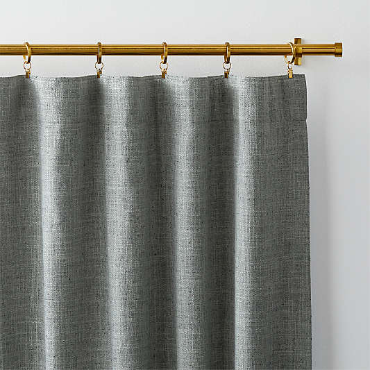 Ashbery Pebble Grey Window Curtain Panel 52"x120"